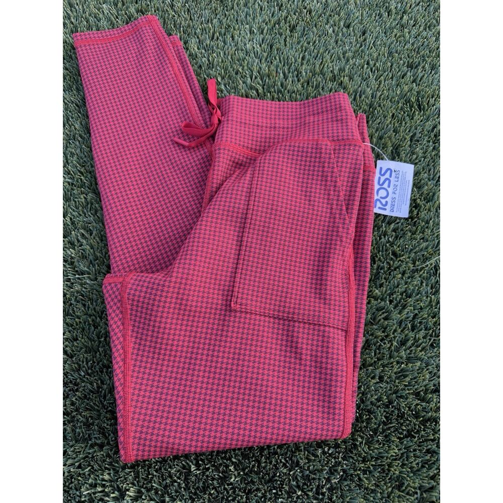 Offline by Aerie High‎ Rise Legging, Women's Size L - Black Red Plaid NEW